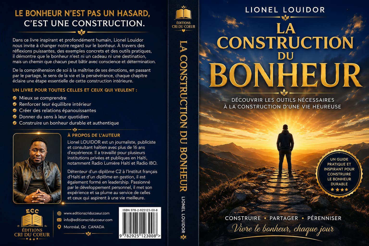 Couverture du livre La Construction du Bonheur, par Lionel Louidor